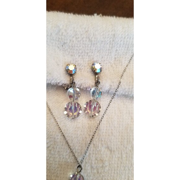 AB Earring and Necklace Set - Picture 1 of 4